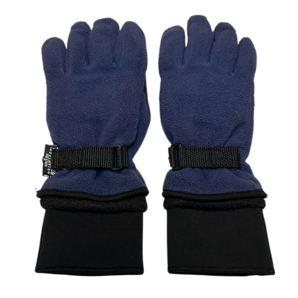 Thinsulate Kids Blue and Black Mittens Waterproof GUC